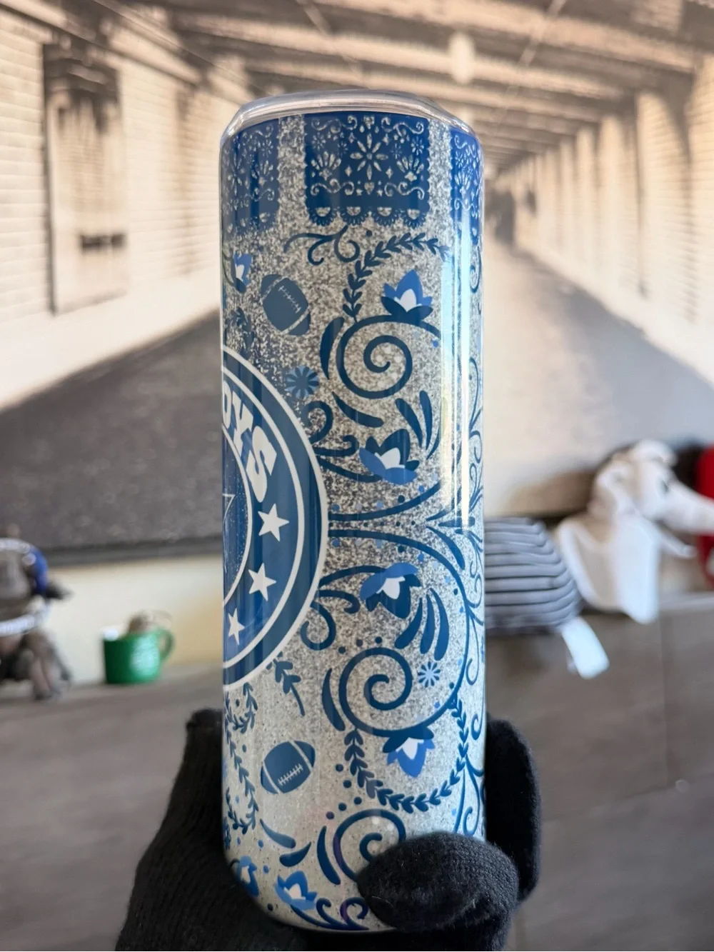Dallas Cowboys Blue Logo Stainless Tumbler